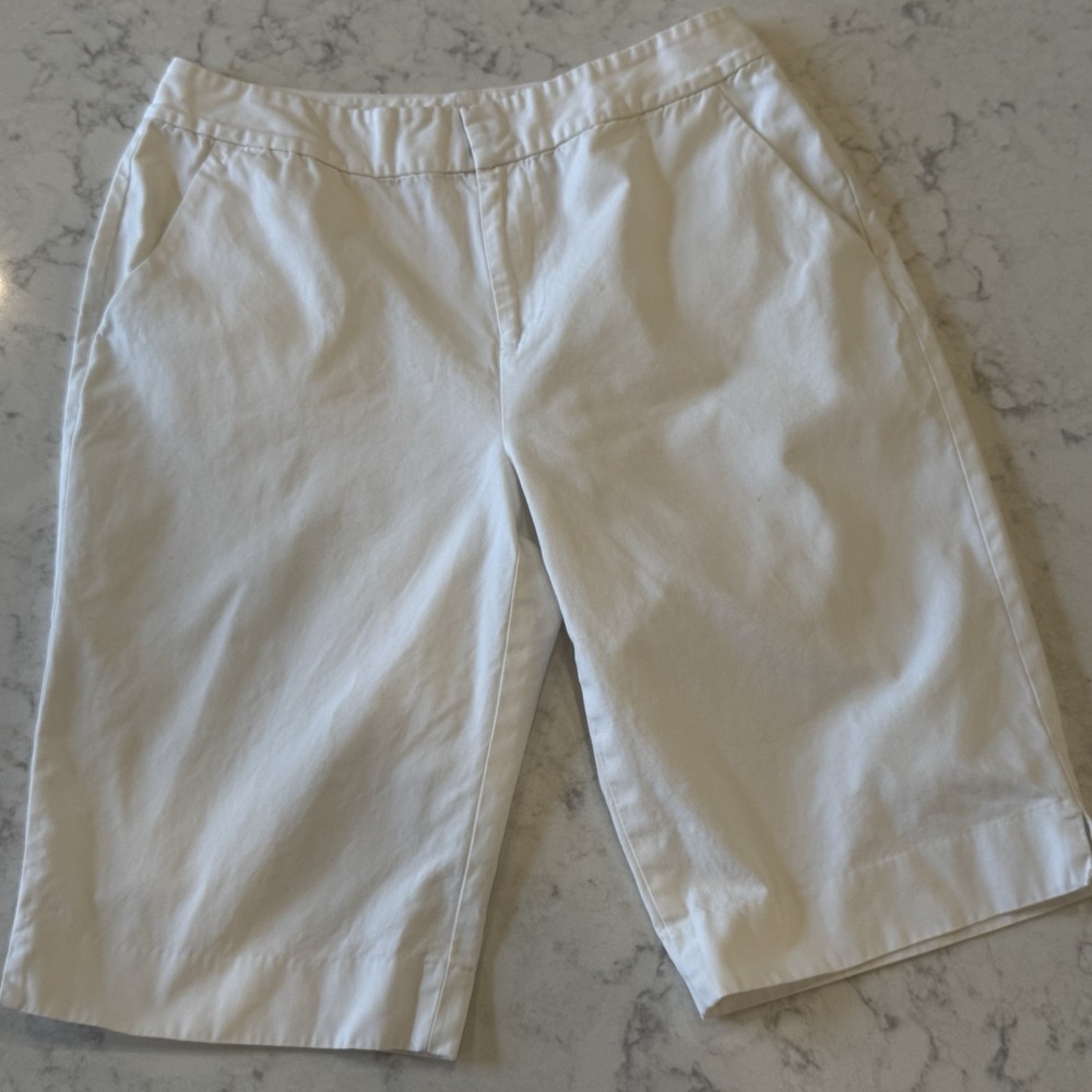 Lauren Ralph Lauren White Bermuda Shorts Women's Size 8